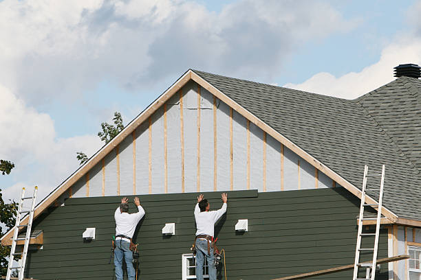 Professional Siding technician working in Fort Mill, SC